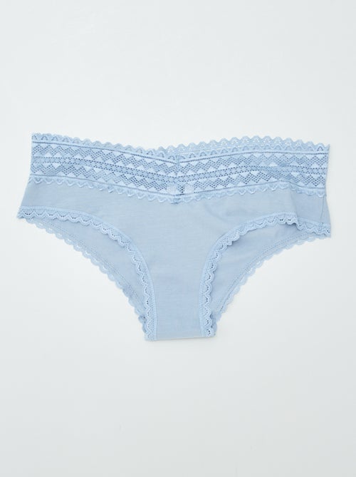 Lot de 3 shorties avec dentelle - Kiabi