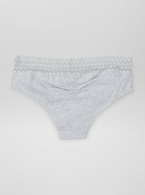 Lot de 3 shorties avec dentelle - Kiabi