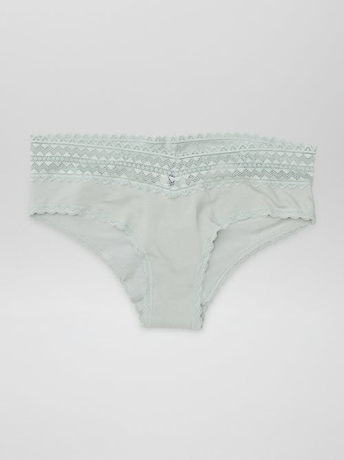 Lot de 3 shorties avec dentelle - Kiabi