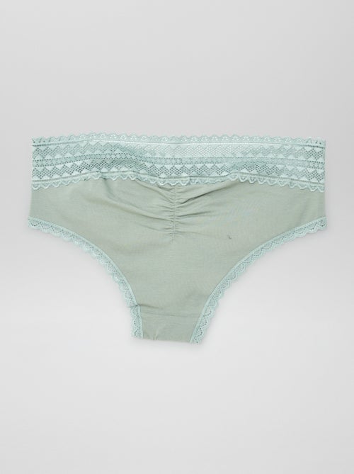 Lot de 3 shorties avec dentelle - Kiabi