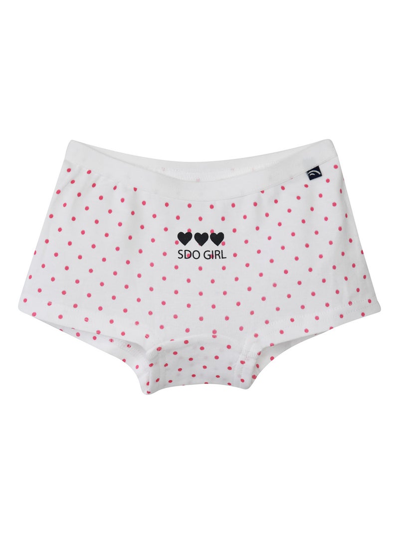 LOT DE 3 SHORTIES ENFANT EDINA Rose - Kiabi