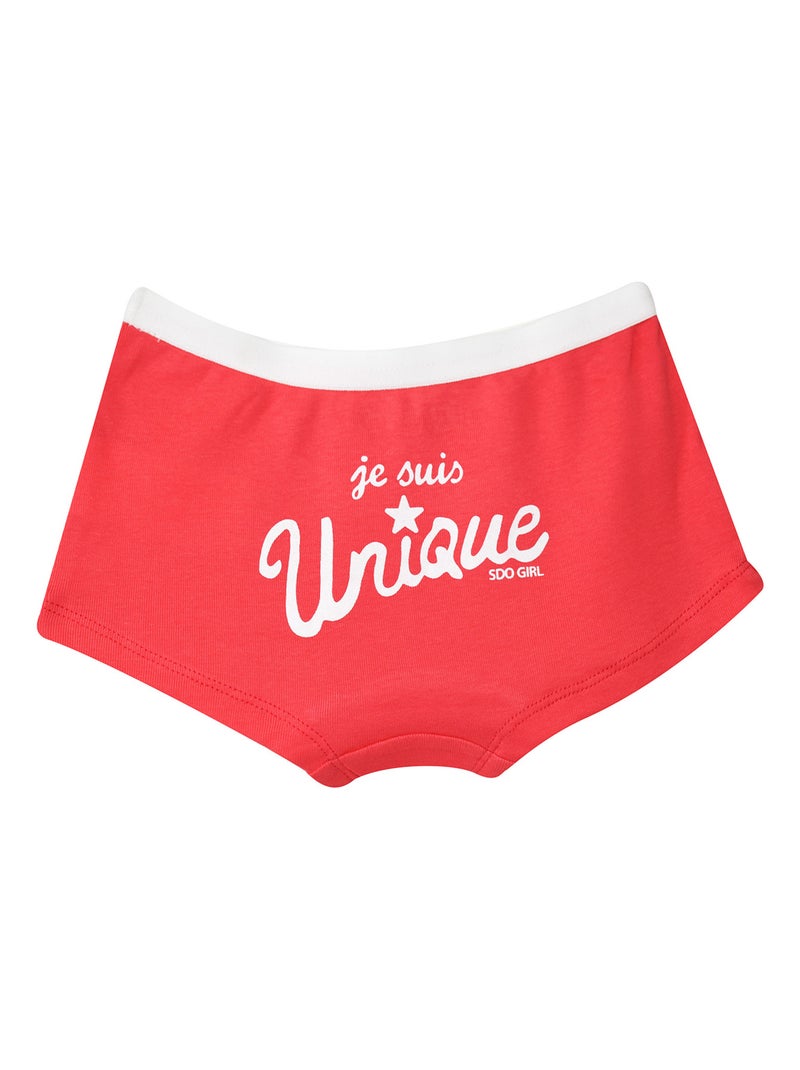 LOT DE 3 SHORTIES ENFANT EDINA Rose - Kiabi