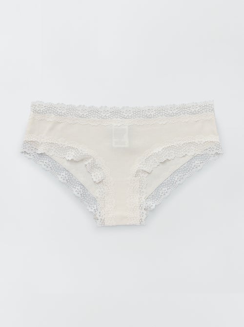 Lot de 3 shorties fines côtes - Kiabi