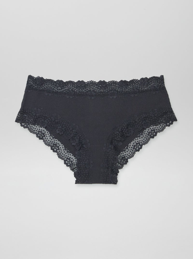 Lot de 3 shorties fines côtes GRIS - Kiabi