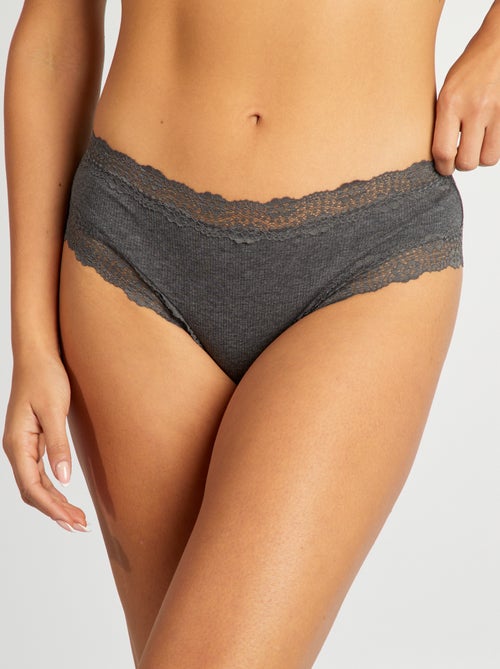 Lot de 3 shorties fines côtes - Kiabi