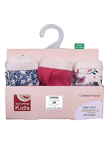 LOT DE 3 SHORTIES HELYNE ENFANT