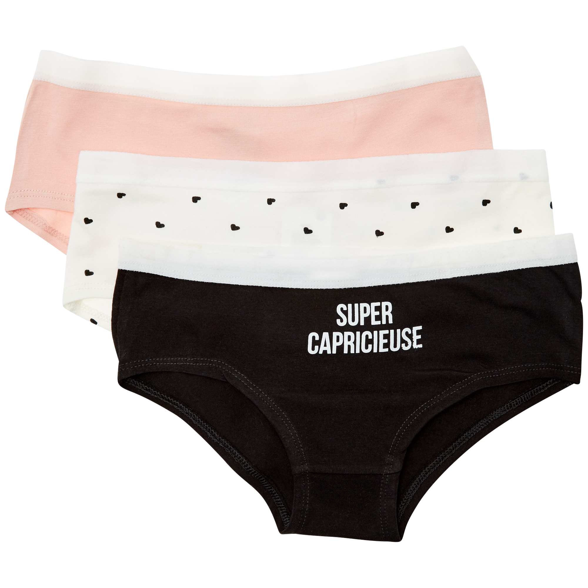 Desanlapi Culotte Fille Adolescentes En Coton Stretch Slip Ceinture De Sport Sous-vêtement Culottes Enfant Pour 8-10 Ans Confortables Et Respirantes Lot De 6 Blanc Gris Noir XS