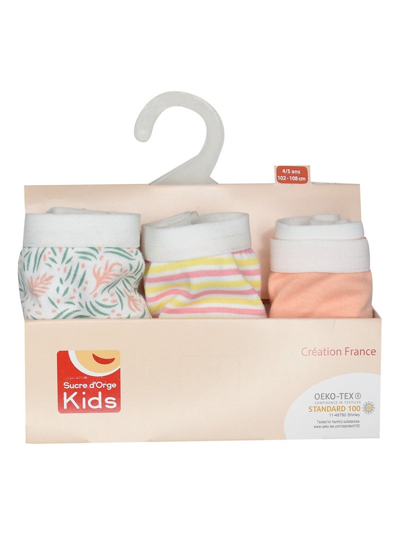 LOT DE 3 SHORTIES JUNIE ENFANT Rose - Kiabi