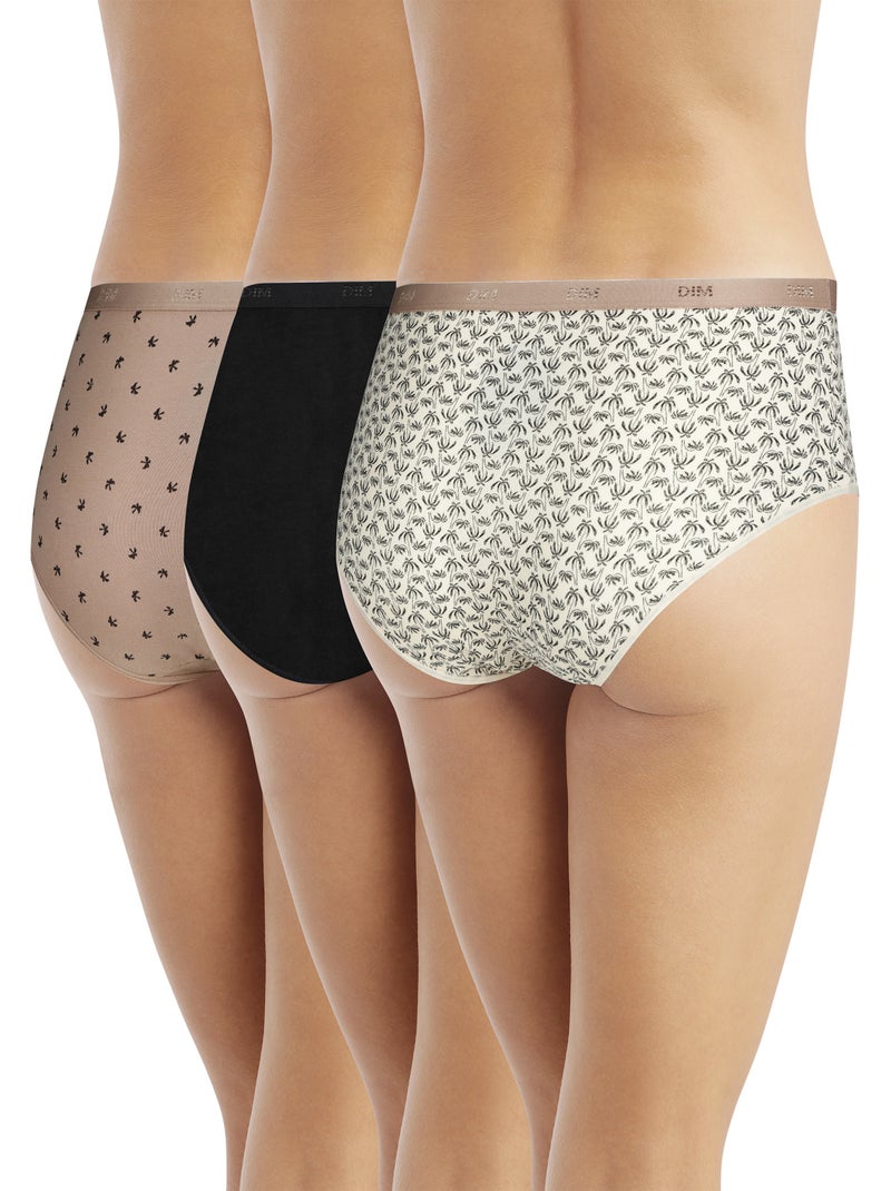Lot de 3 Shorties Les Pockets Coton Beige foncé - Kiabi