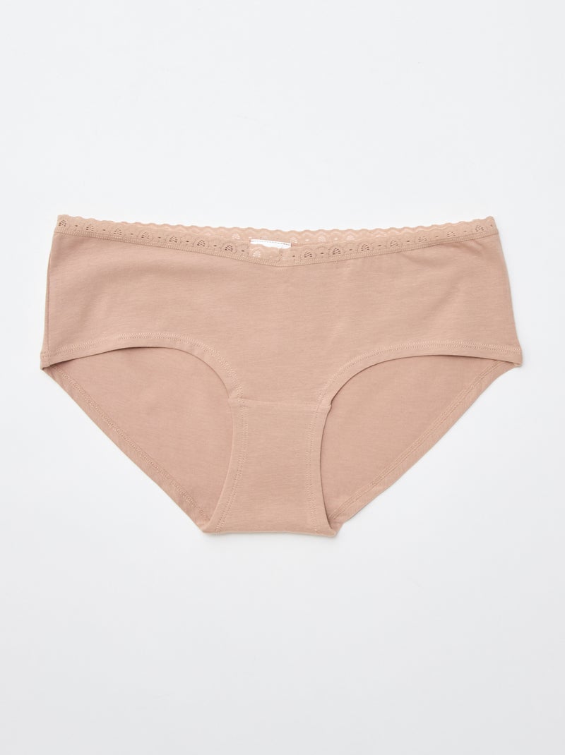 Lot de 3 shorties maternité Marron - Kiabi