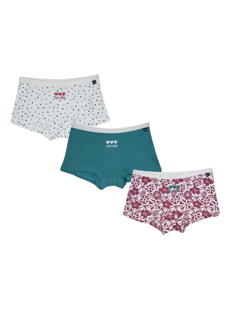 LOT DE 3 SHORTIES MILANA ENFANT Blanc - Kiabi