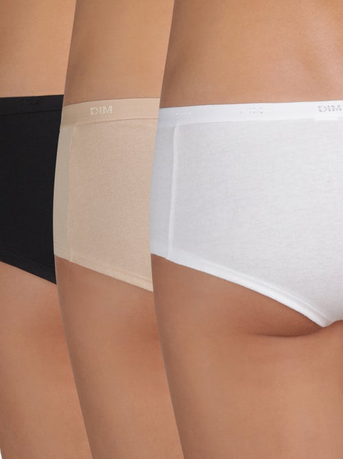 Lot de 3 shorties unis 'DIM' - Kiabi