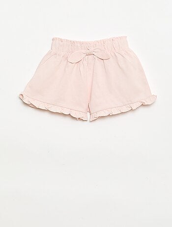 Lot de 3 shorts unis volantés