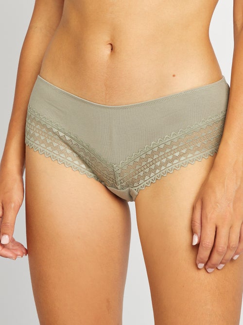 Lot de 3 shorty avec dentelle - Kiabi