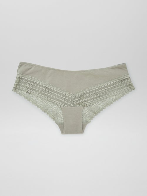 Lot de 3 shorty avec dentelle - Kiabi