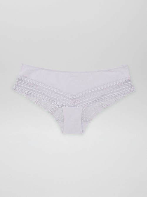 Lot de 3 shorty avec dentelle - Kiabi