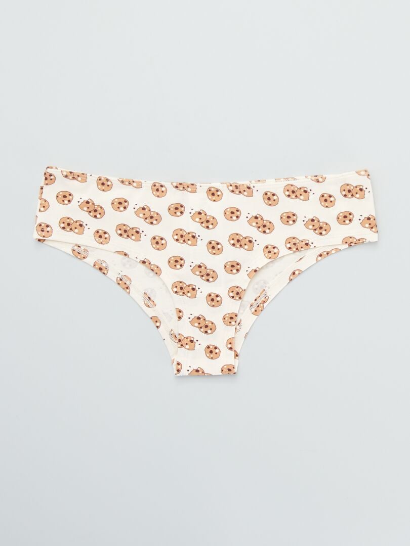 Lot de 3 shortys avec imprimés fantaisie Marron - Kiabi