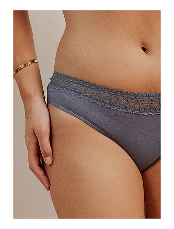 Lot de 3 shortys en coton et dentelle