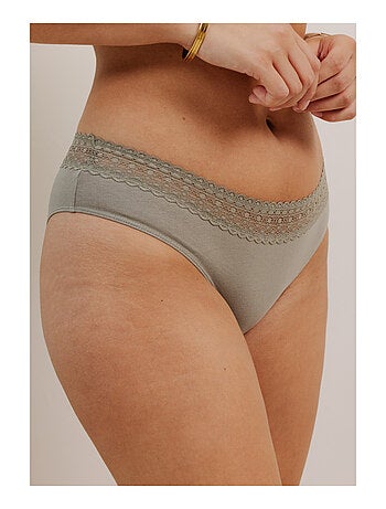 Lot de 3 shortys en coton et dentelle