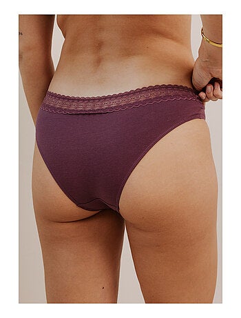 Lot de 3 shortys en coton et dentelle