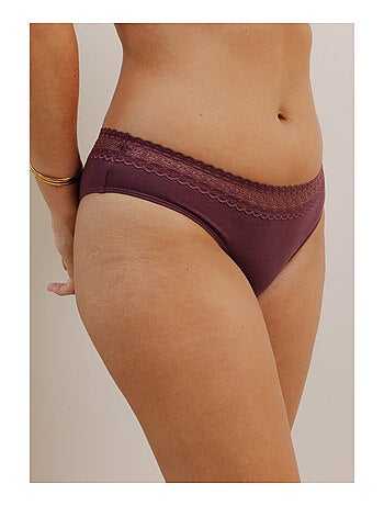 Lot de 3 shortys en coton et dentelle