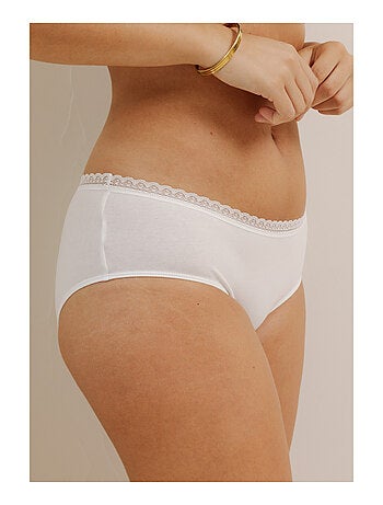Lot de 3 shortys en coton et dentelle