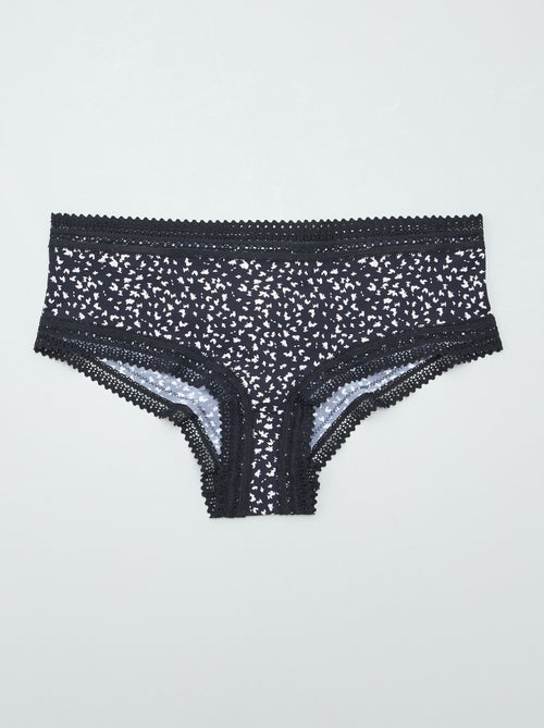 Lot de 3 shortys en microfibre imprimé - Kiabi