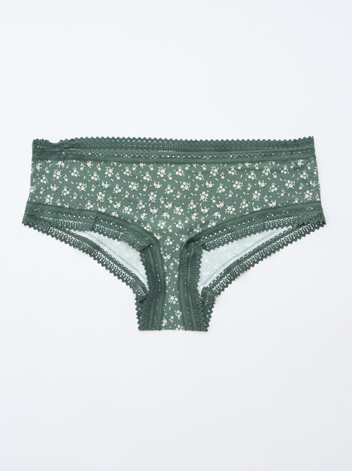 Lot de 3 shortys en microfibre imprimé - Kiabi