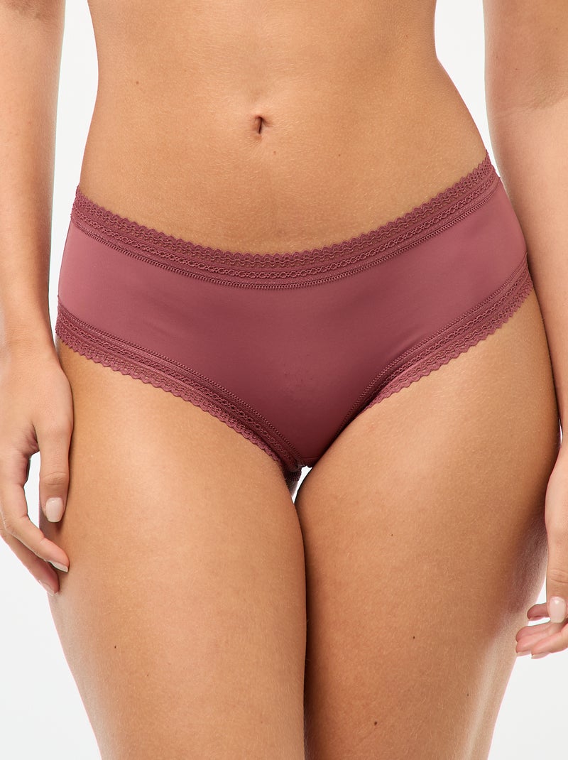 Lot de 3 shortys en microfibre imprimé Vert/blanc/rose - Kiabi