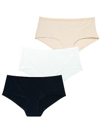 Lot de 3 shortys femme Ecopack Basic Athena