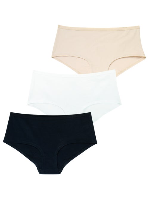 Lot de 3 shortys femme Ecopack Basic Athena - Kiabi