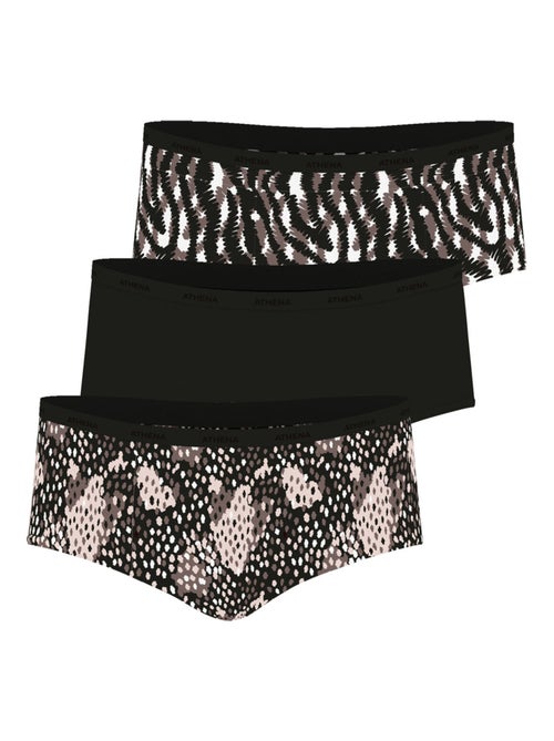 Lot de 3 shortys femme Ecopack Mode Athena - Kiabi
