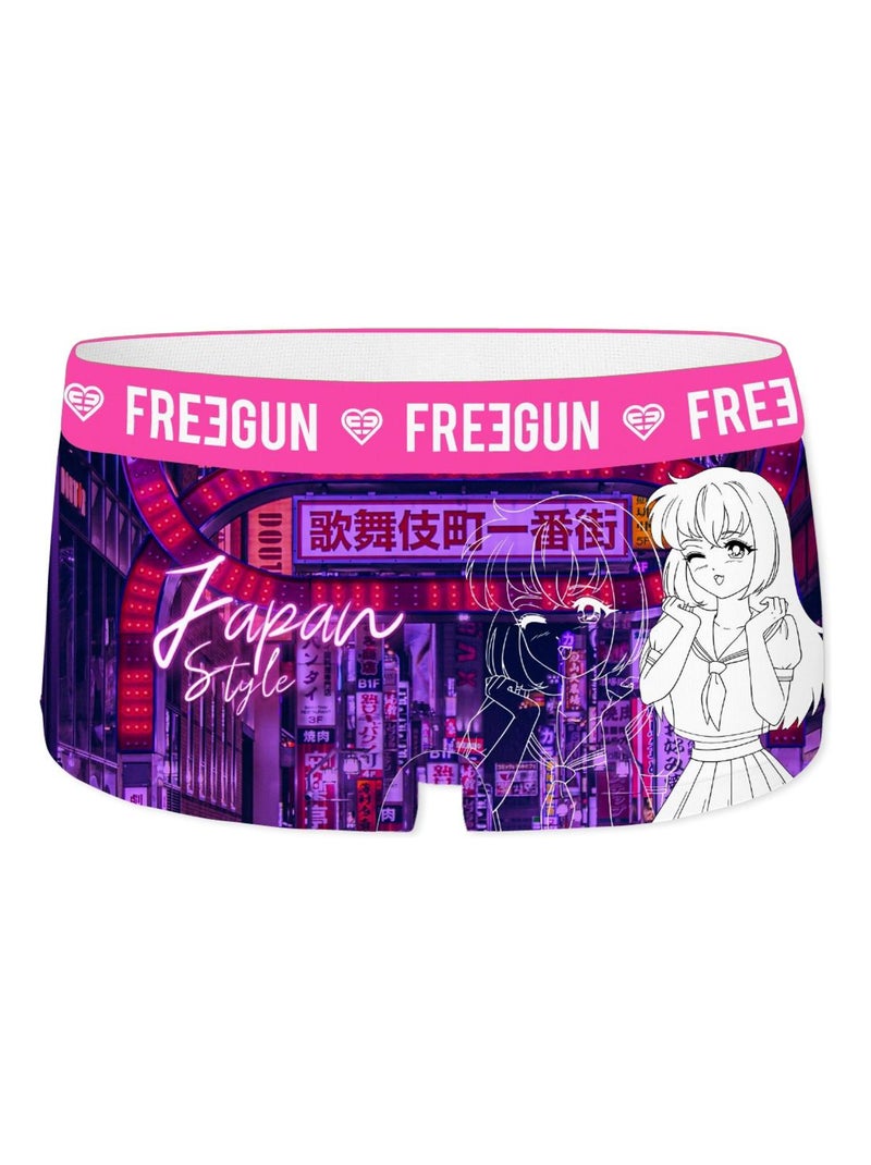 Lot de 3 shortys femme Japan Style Freegun Blanc - Kiabi