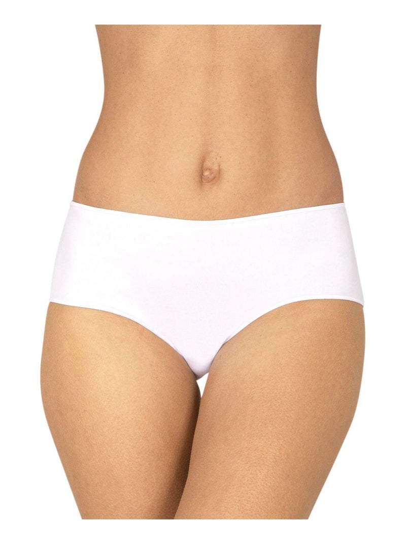 Lot de 3 shortys INTIMEMENT BIO Blanc Rose clair Bleu - Kiabi