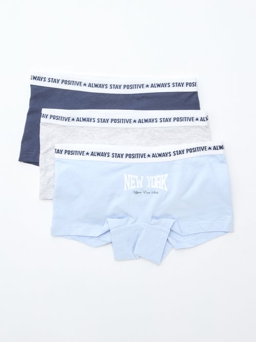 Lot de 3 shortys pour femme à motifs fantaisie - Kiabi