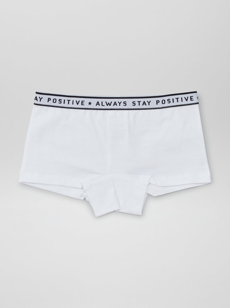 Lot de 3 shortys pour femme à motifs fantaisie Noir/blanc/gris - Kiabi
