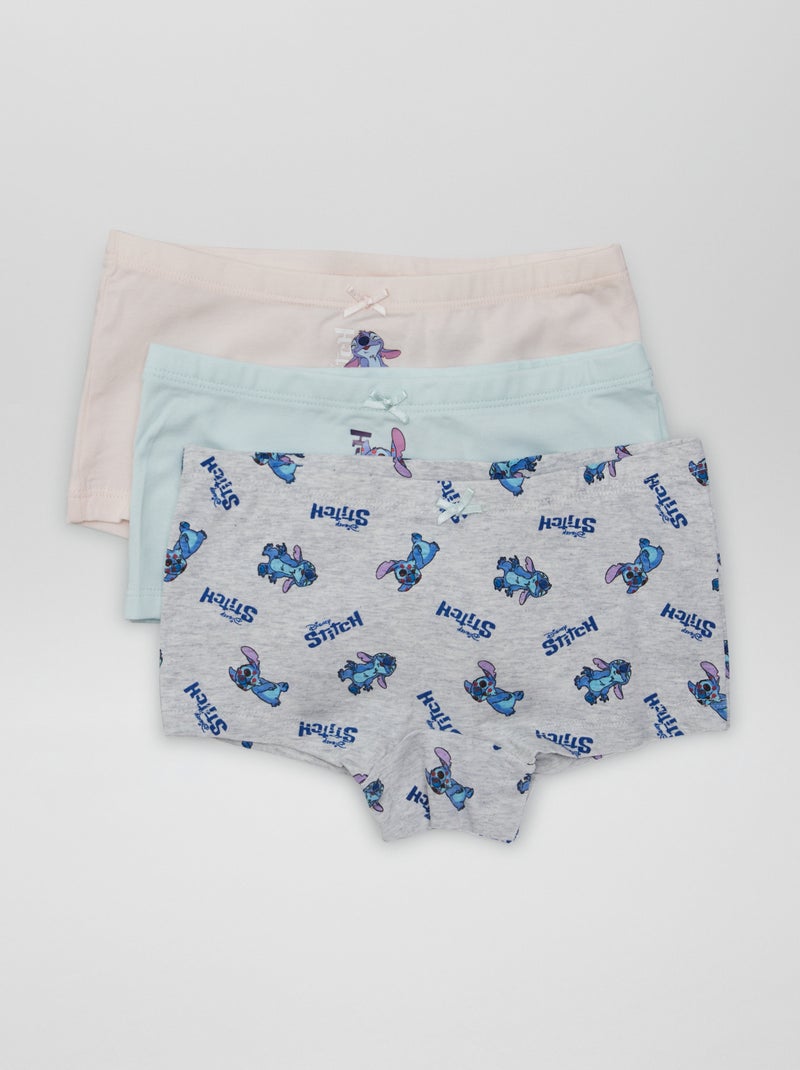 Lot de 3 shortys 'Stitch' 'Disney' Rose - Kiabi