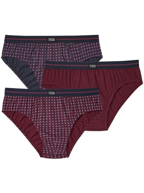 Lot de 3 Slips Atlas For Men®  - ATLAS FOR MEN - Kiabi