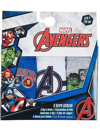 Lot de 3 slips avengers| licence officielle