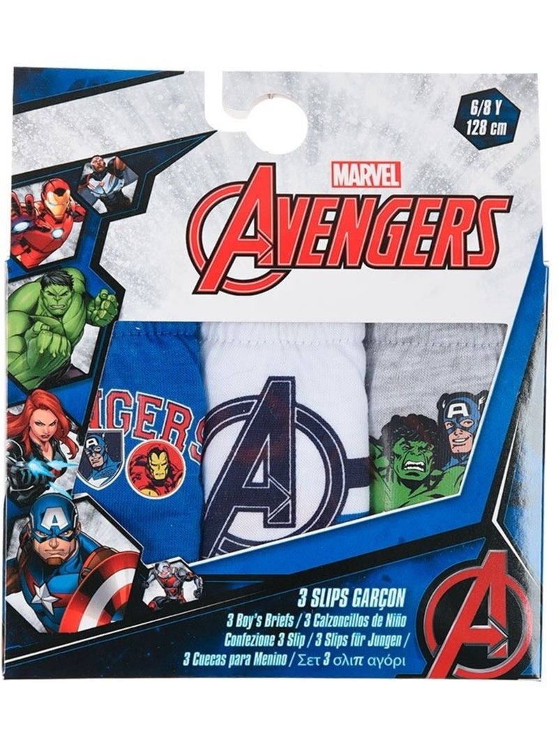 Lot de 3 slips avengers| licence officielle Multicolore - Kiabi