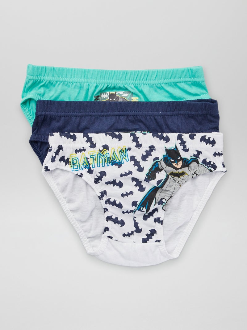 Lot de 3 slips 'Batman' Bleu - Kiabi