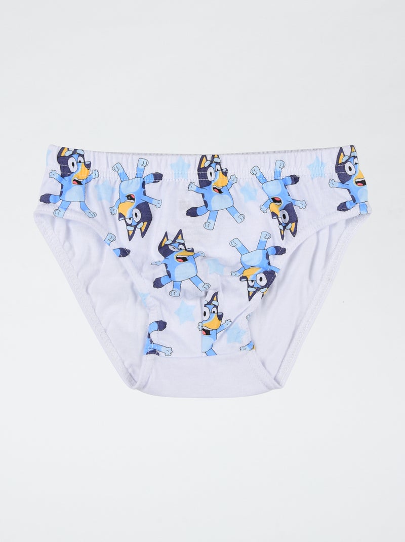 Lot de 3 slips 'Bluey' en coton Bleu - Kiabi