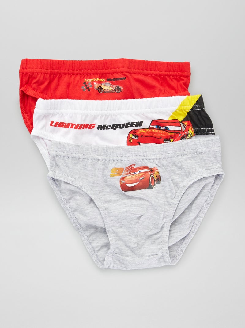 Lot de 3 slips 'Cars' Gris - Kiabi