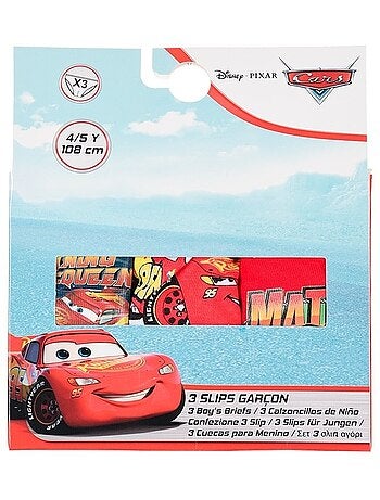 Lot de 3 slips cars| licence officielle