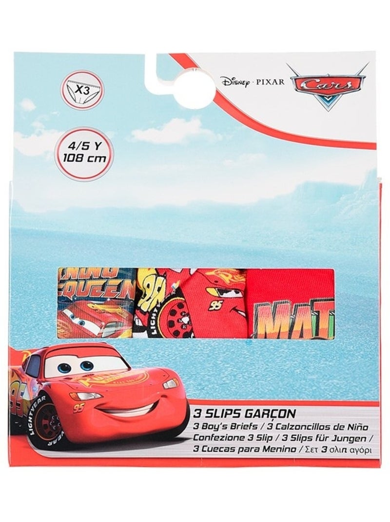 Lot de 3 slips cars| licence officielle Multicolore - Kiabi
