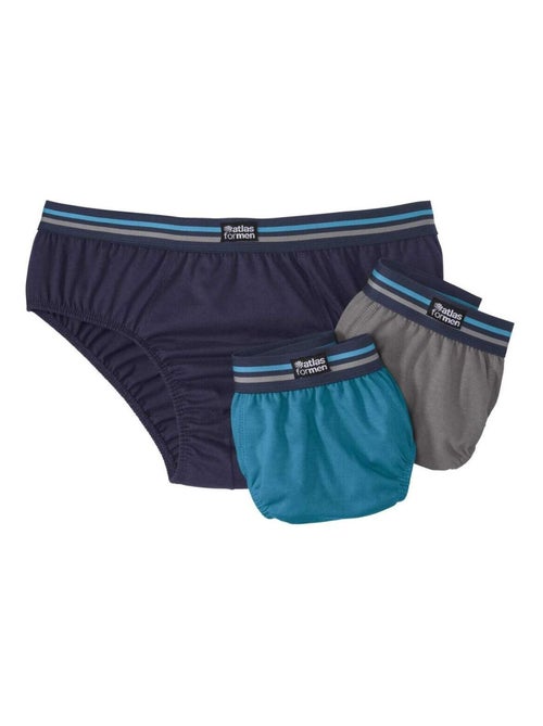 Lot de 3 Slips Confort   - ATLAS FOR MEN - Kiabi