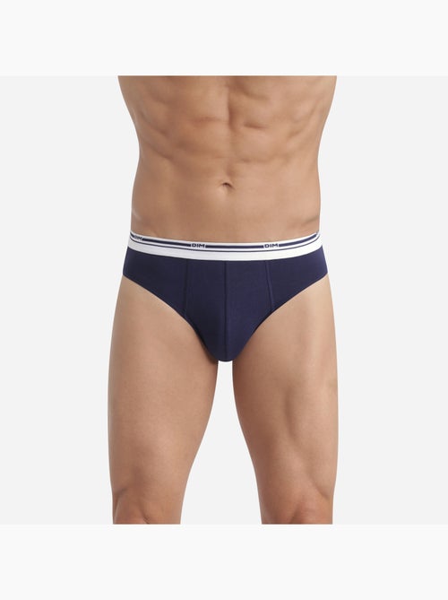 Lot de 3 slips coton Classic Colors - Kiabi