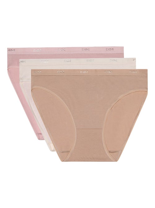 Lot de 3 Slips Coton Les Pockets Coton - Kiabi