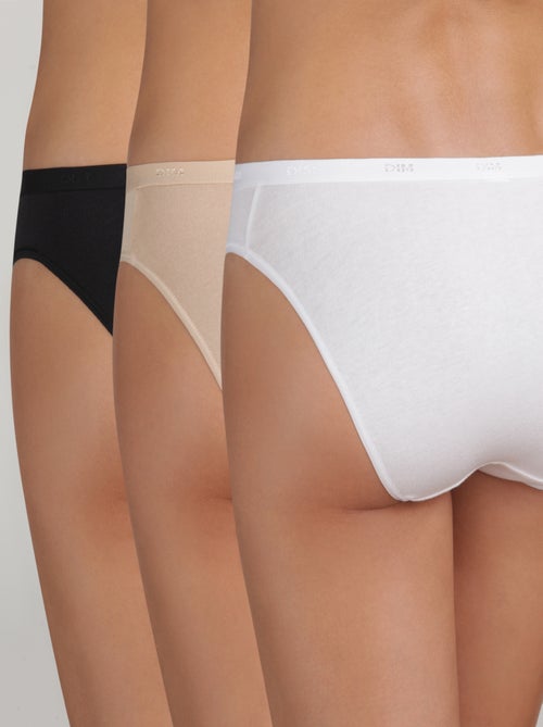 Lot de 3 Slips Coton Les Pockets Coton - Kiabi