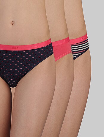 Lot de 3 Slips Coton Les Pockets Coton